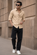 Men’s Textured Checkered Full Sleeve Shirt