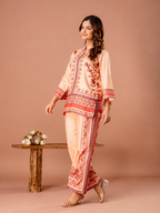 Short Peach Color Kurti For Women