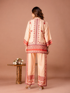 Short Peach Color Kurti For Women