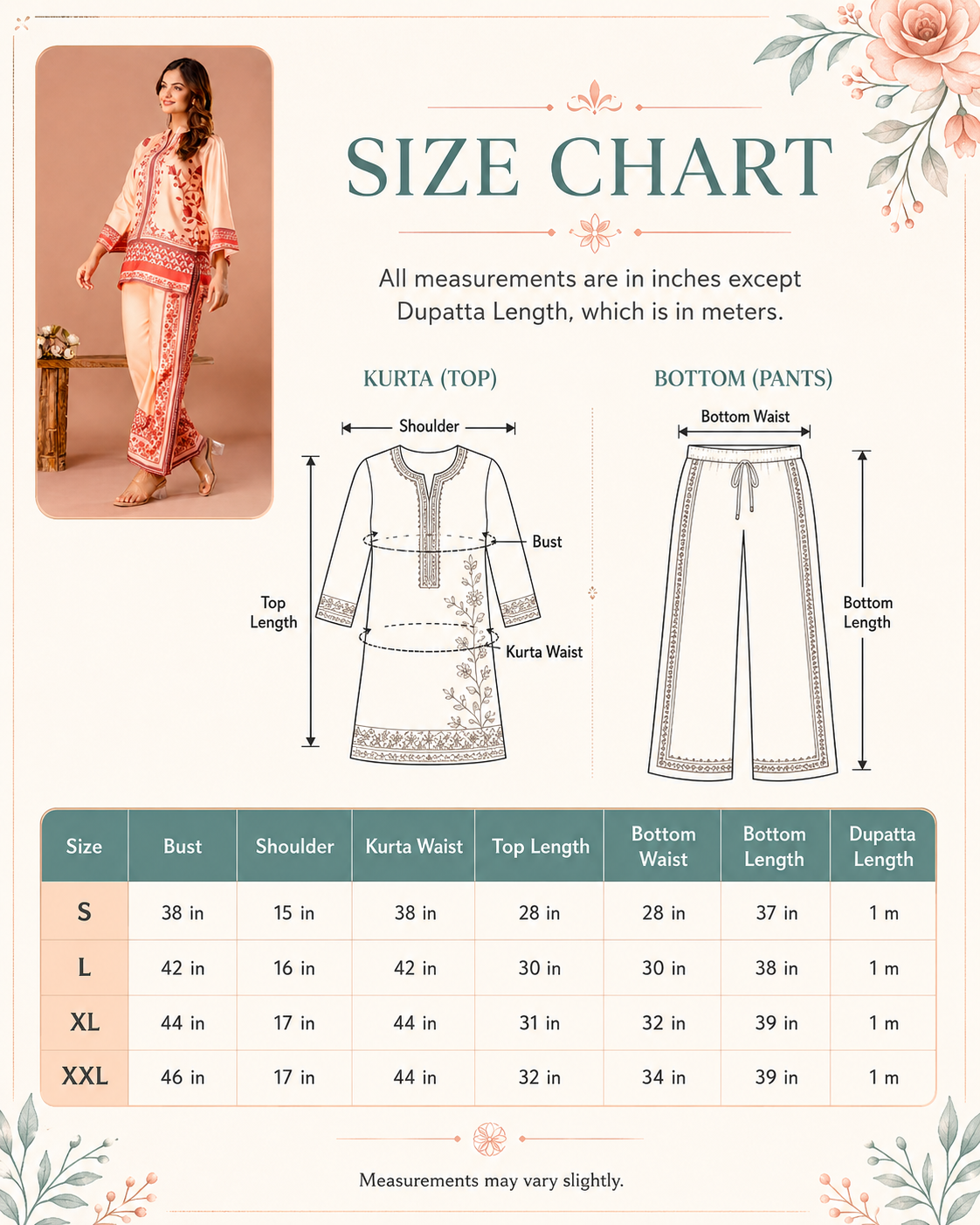 Short Peach Color Kurti For Women